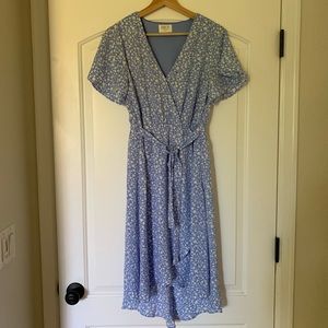 Sienna Sky blue floral maxi dress